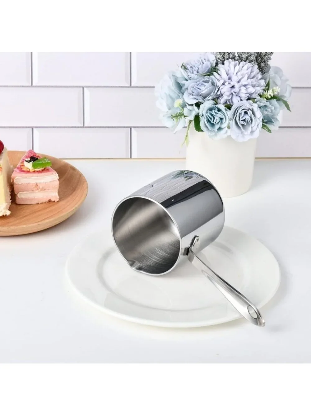 10oz Stainless Steel Butter Warmer | Single-Serve Milk & Sauce Heating Pan